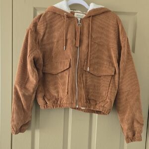 Ash Kids Corduroy Puffer Jacket - Tan